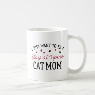 Taza De Café Quédate En Casa, Mamá Gata