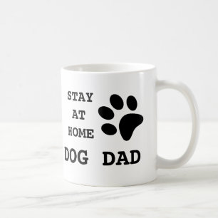 Taza De Café Quédate En Casa Perro Papá
