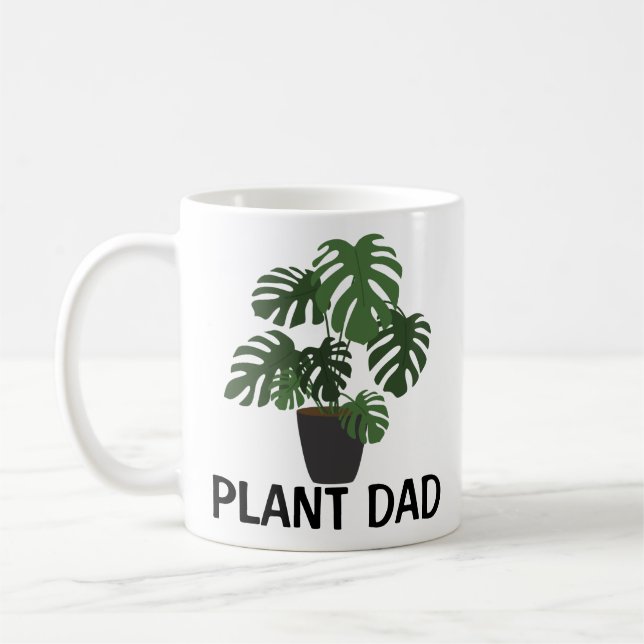 Taza De Café Quédate En La Planta De Casa Papá (Izquierda)
