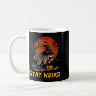 Taza De Café Quédate raro Jimothy Seattle Mapache Halloween Com