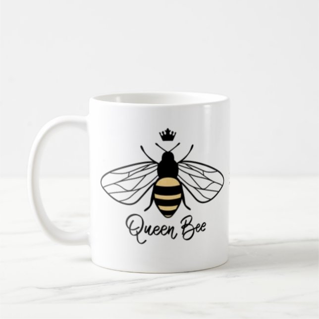 Taza De Café Queen Bee Mug Gift Queen Bee  (Izquierda)