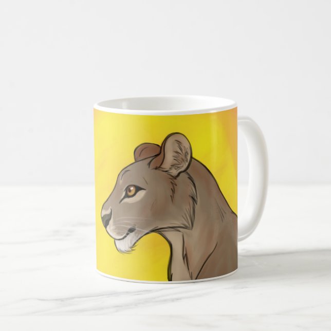 Taza De Café Queen Lioness (Anverso derecho)