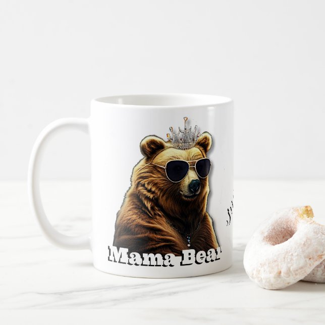 Taza De Café Queen Mama Bear (Con donut)