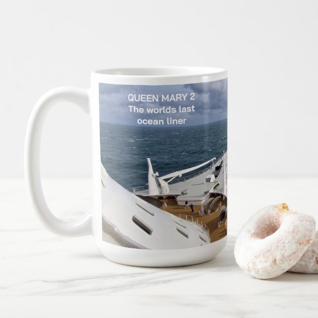 Taza De Café Queen Mary 2 - Ocean Liner Mug (Con donut)