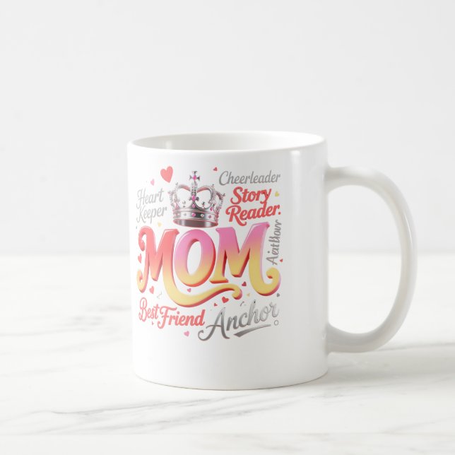 Taza De Café Queen Mom Gradient Crown Tribute (Derecha)