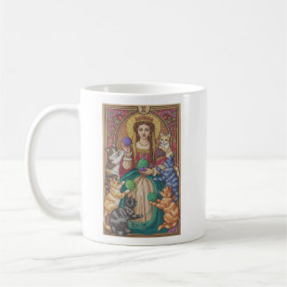 Taza De Café Queen Of Cats Tarot Card Mug