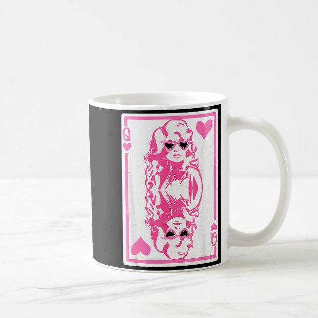 Taza De Café Queen Of Hearts Valentines Day  (Derecha)