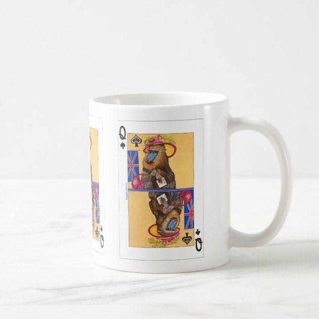 Taza De Café Queen of Spades: Lady Mandrill at the Races (Derecha)