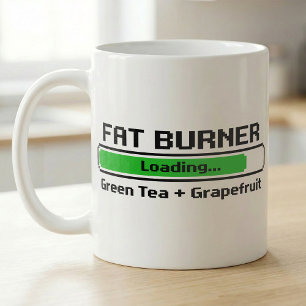 Taza De Café Quemador de Grasa Cargando Receta de Té Verde Toro