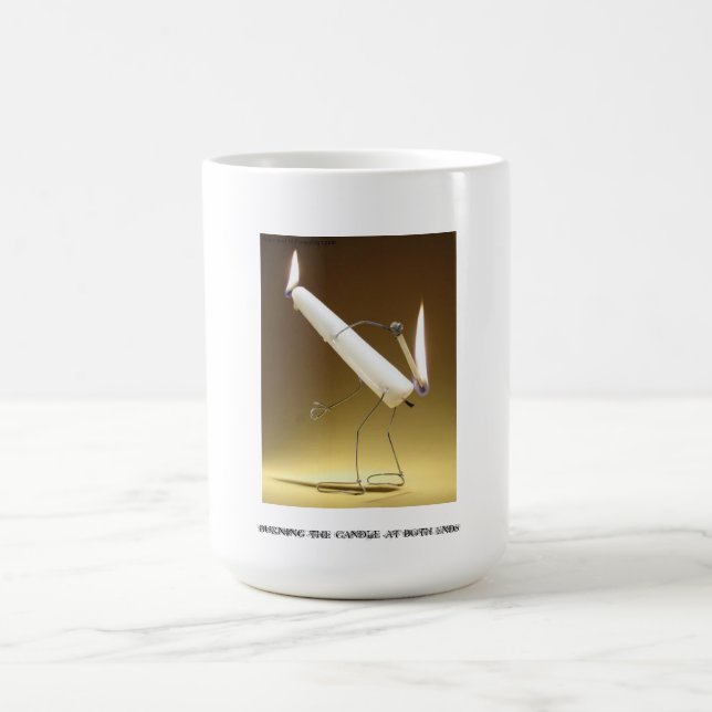 Taza De Café "Quemando la vela en ambos extremos" asalte (Centro)