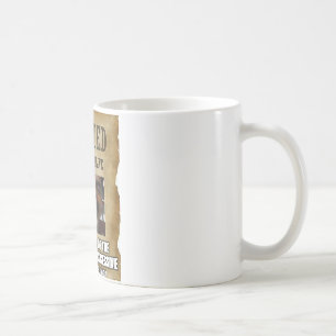Taza de café "QUERIDA" del poster del RELOJ