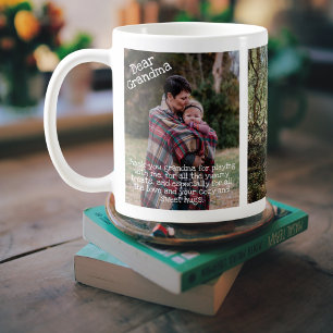 Taza De Café Querida foto de la abuela Personalizado