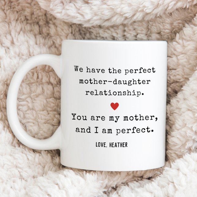 Taza De Café Querida mamá Graciosa Perfecta Regalo de Día de la (Subido por el creador)