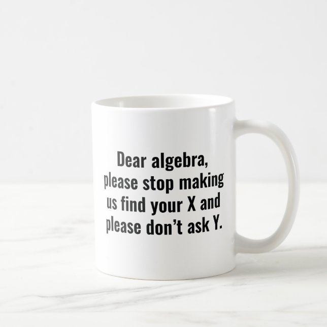 Taza De Café Querido álgebra (Derecha)