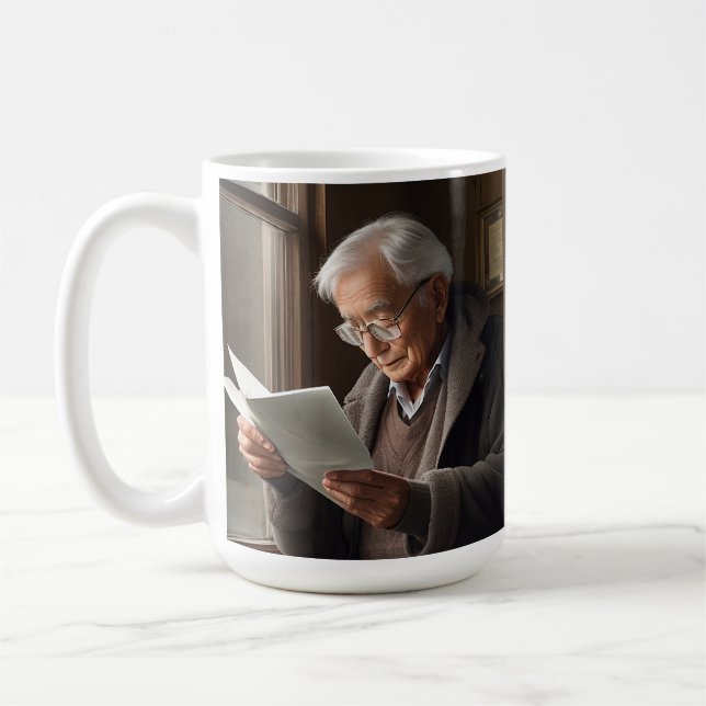 Taza De Café Querido padre Coffee Mug (regalo de la distancia) (Izquierda)