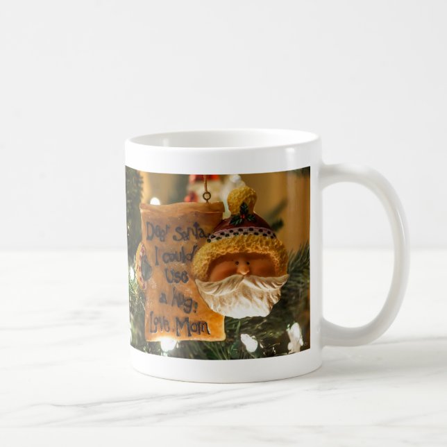Taza De Café Querido Papá Noel, podría usar un enorme tazón de  (Derecha)
