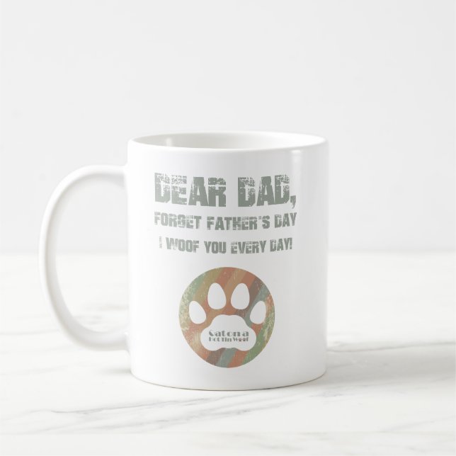 Taza De Café Querido papá, olvida el día del padre (Izquierda)