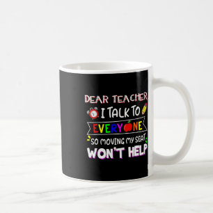 Taza De Café Querido Profesor, Hablo Con Todo El Mundo Que Se M