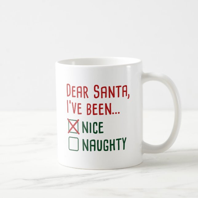 Taza De Café Querido Santa (Derecha)