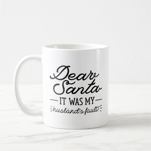 Taza De Café Querido Santa (Izquierda)