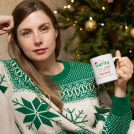 Taza De Café Querido Santa: Bien por ser Navidades traviesos