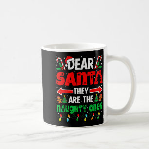 Taza De Café Querido Santa Ellos Los traviesos Hombres divertid