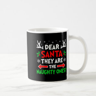 Taza De Café Querido Santa Ellos Los Traviesos Navidad Xmas Hom