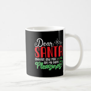 Taza De Café Querido Santa Galletas Y Leche Son Mi Debilidad