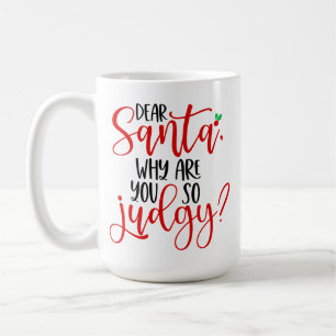 Taza De Café Querido Santa por qué eres tan judío-56565
