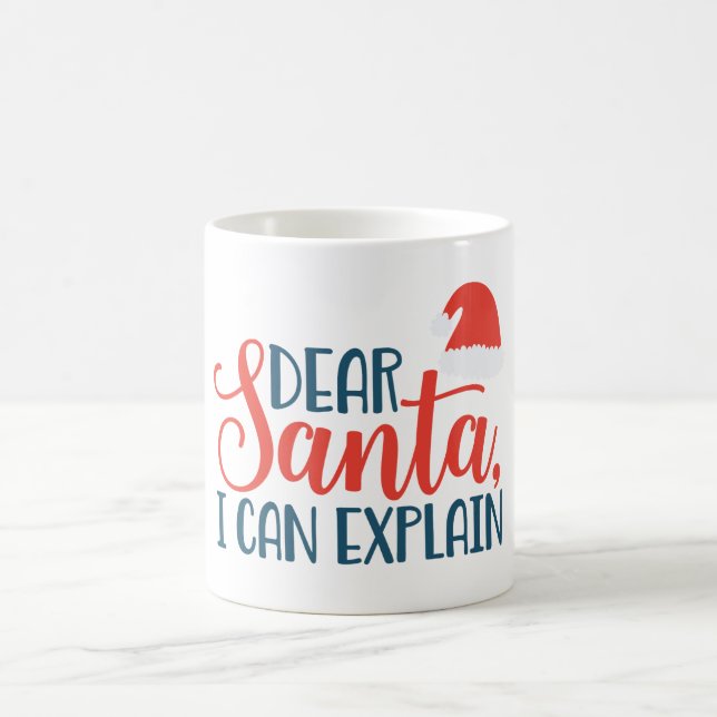 Taza De Café Querido Santa, puedo explicarlo (Centro)