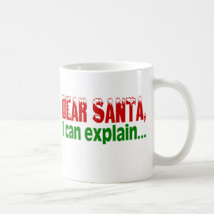 Taza De Café Querido Santa, puedo explicarlo