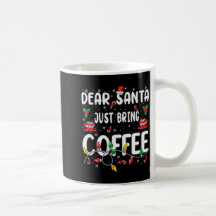 Taza De Café Querido Santa Trae Solo Café Café De Navidad Amor