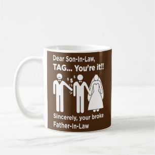 Taza De Café Querido yerno padre de la novia papá boda