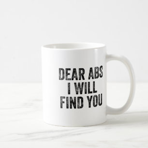 Taza De Café Queridos abdominales te encontraré gimnasio levant