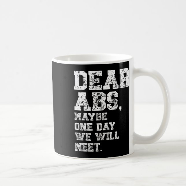 Taza De Café Queridos Abs Quizás Un Tee De Halterofilia (Derecha)