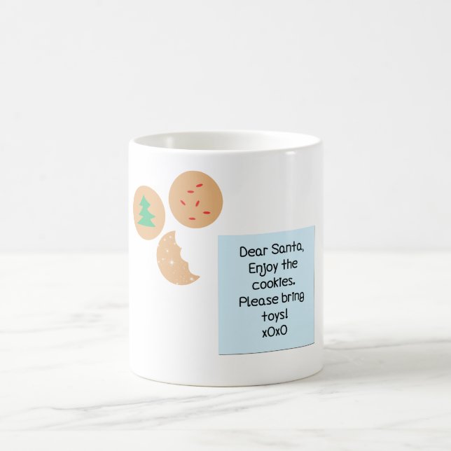 Taza De Café Queridos cocineros de Santa Claus, por favor, trai (Centro)