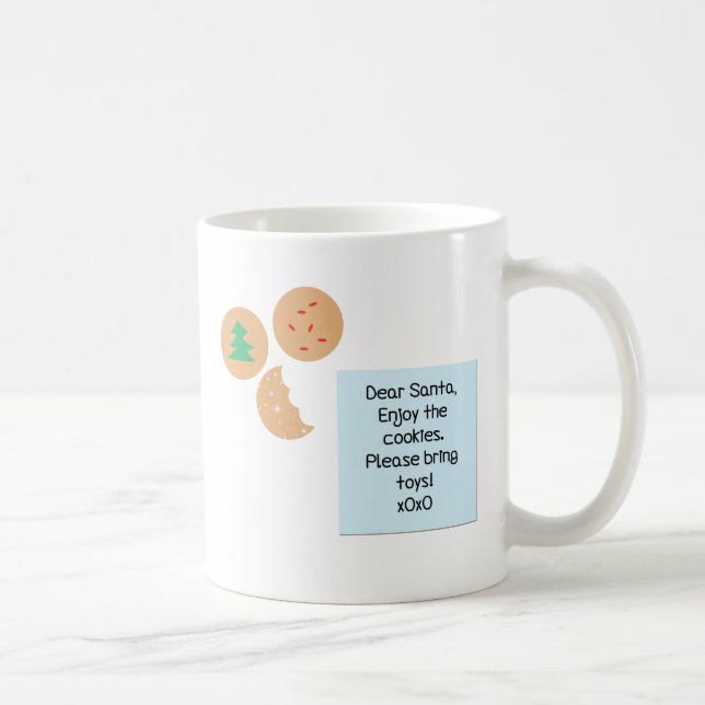 Taza De Café Queridos cocineros de Santa Claus, por favor, trai (Derecha)