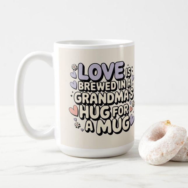 Taza De Café Queridos Recuerdos Confort Abuela (Con donut)