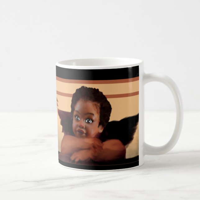 Taza De Café Querubes angelicales de Nubian (Derecha)