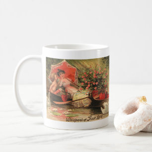 Taza De Café Querubín vintage victoriano del día de San Valentí