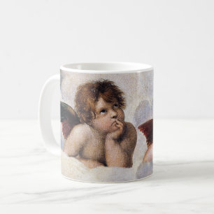 Taza De Café Querubines, ángeles alados pintura de Raffael
