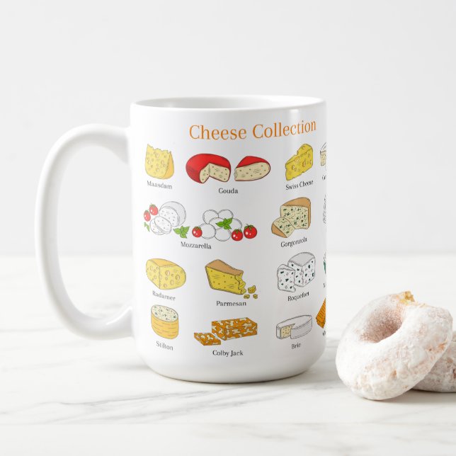 Taza De Café ¡Queso Por Favor! (Con donut)