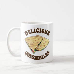 Taza De Café Queso Quesadillas Aperitivo Mexicano