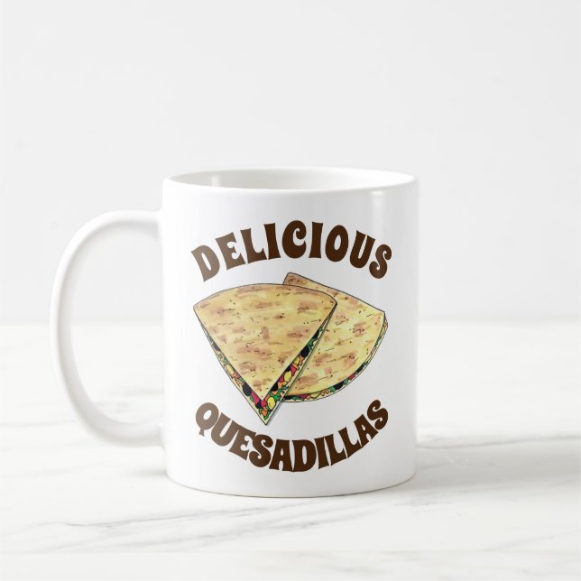 Taza De Café Queso Quesadillas Aperitivo Mexicano (Izquierda)
