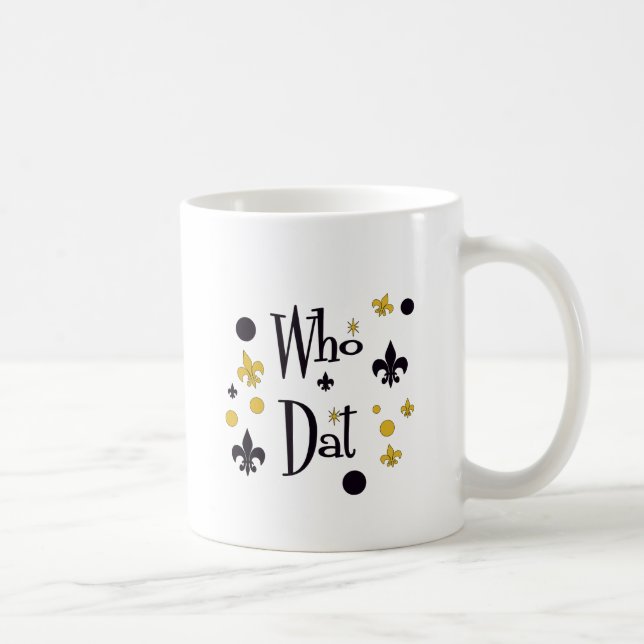 Taza De Café Quién camisetas de Dat (Derecha)