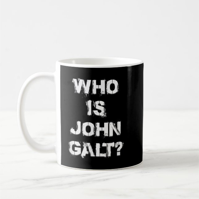 Taza De Café ¿Quién Es John Galt Ayn Rand Atlas? (Izquierda)