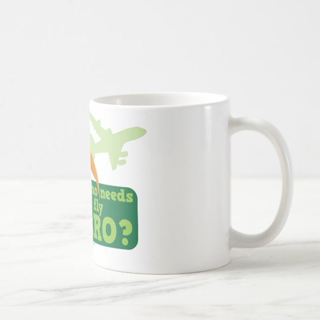 Taza De Café ¿Quién necesita volar bro? humor del pájaro del (Derecha)