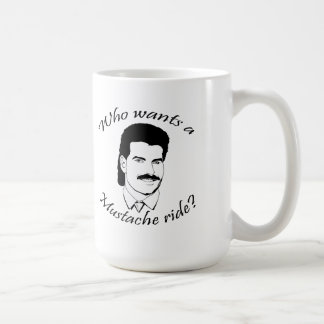 Taza De Café ¿Quién quiere un paseo del bigote?