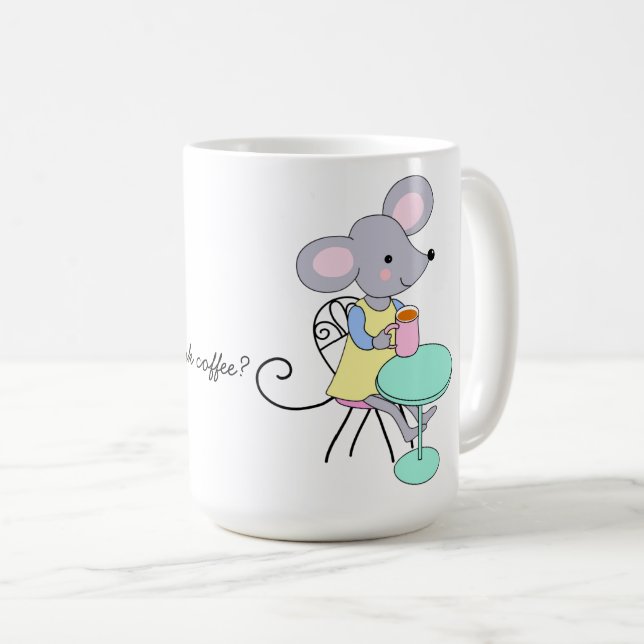 Taza De Café ¿quieres beber café? (Anverso derecho)