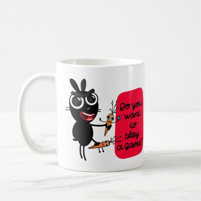 Taza De Café ¿Quieres jugar un juego? Bunny Mug (Izquierda)